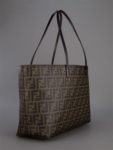 fendi monogram whtie leather bag|fendi monogram shopper tote.